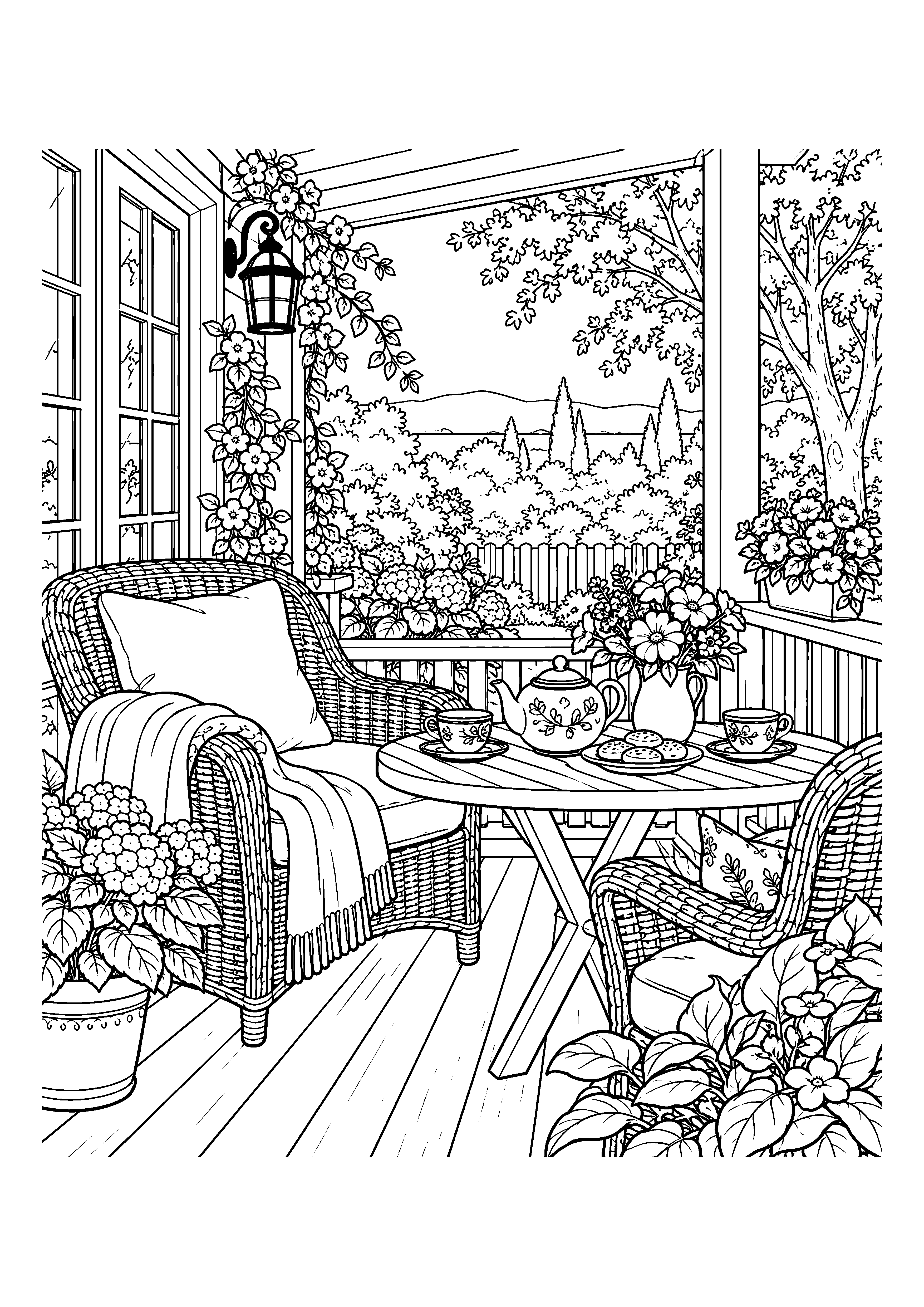 Veranda with Tea
