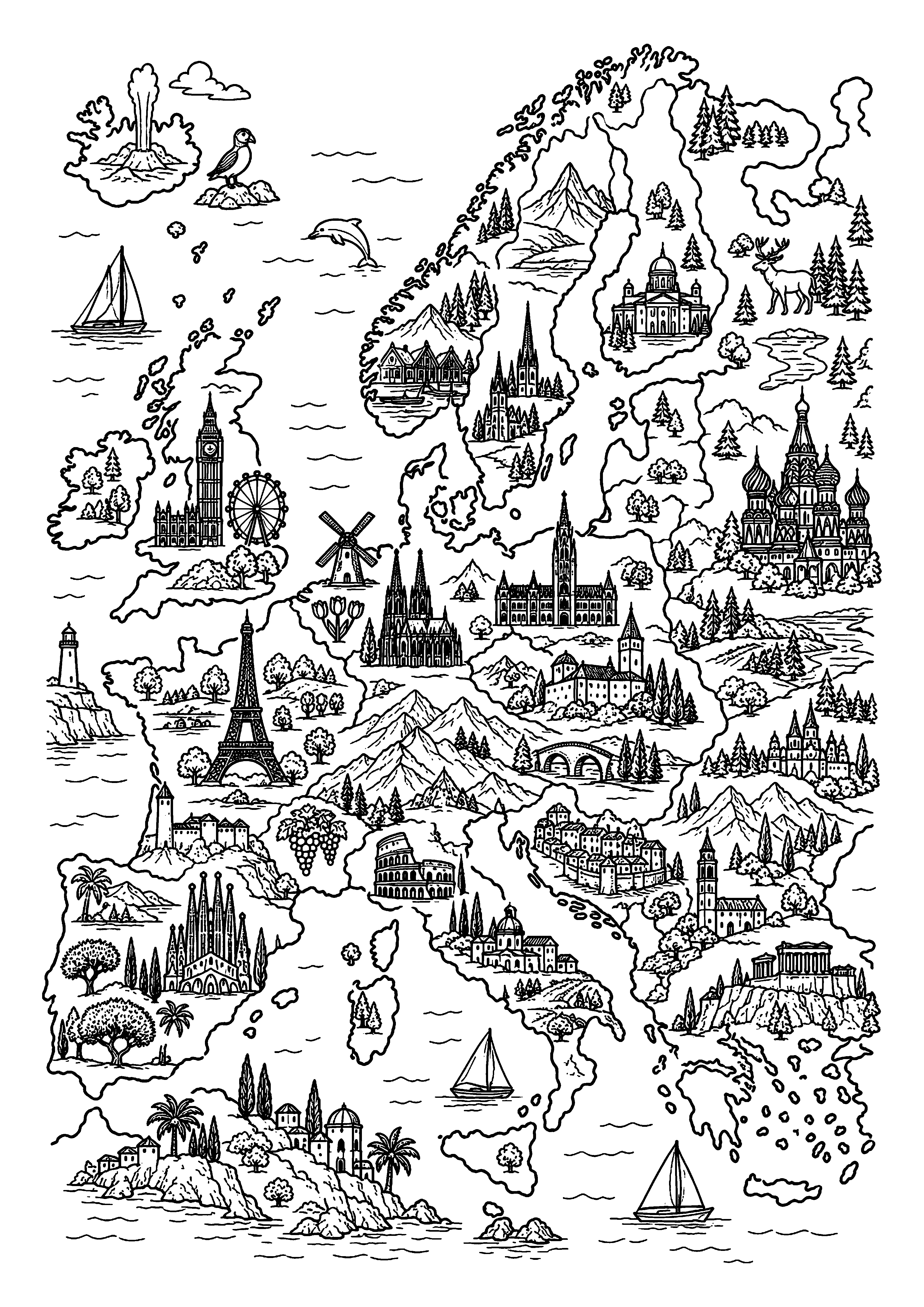European Travel Map