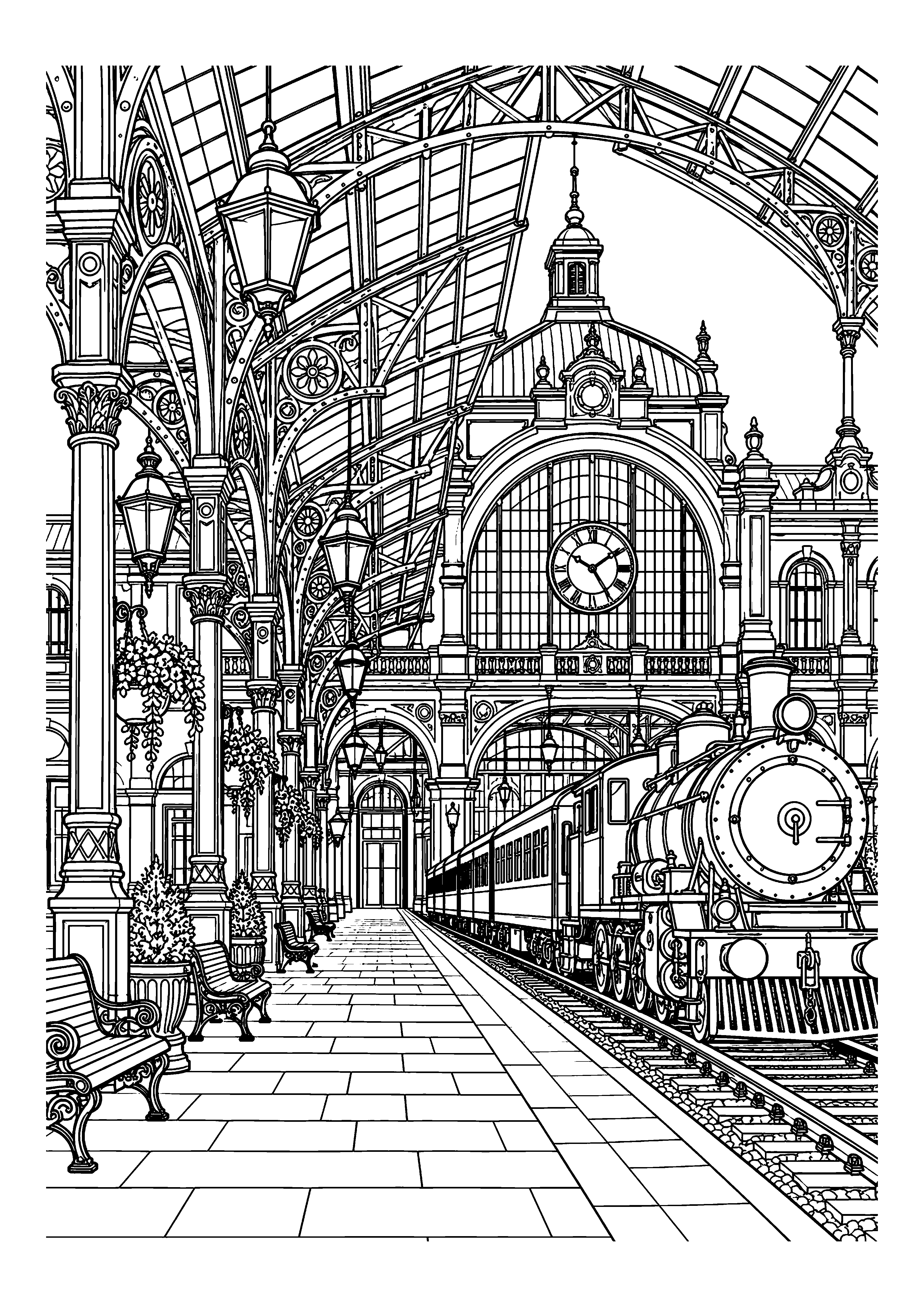 Old European Train Station
