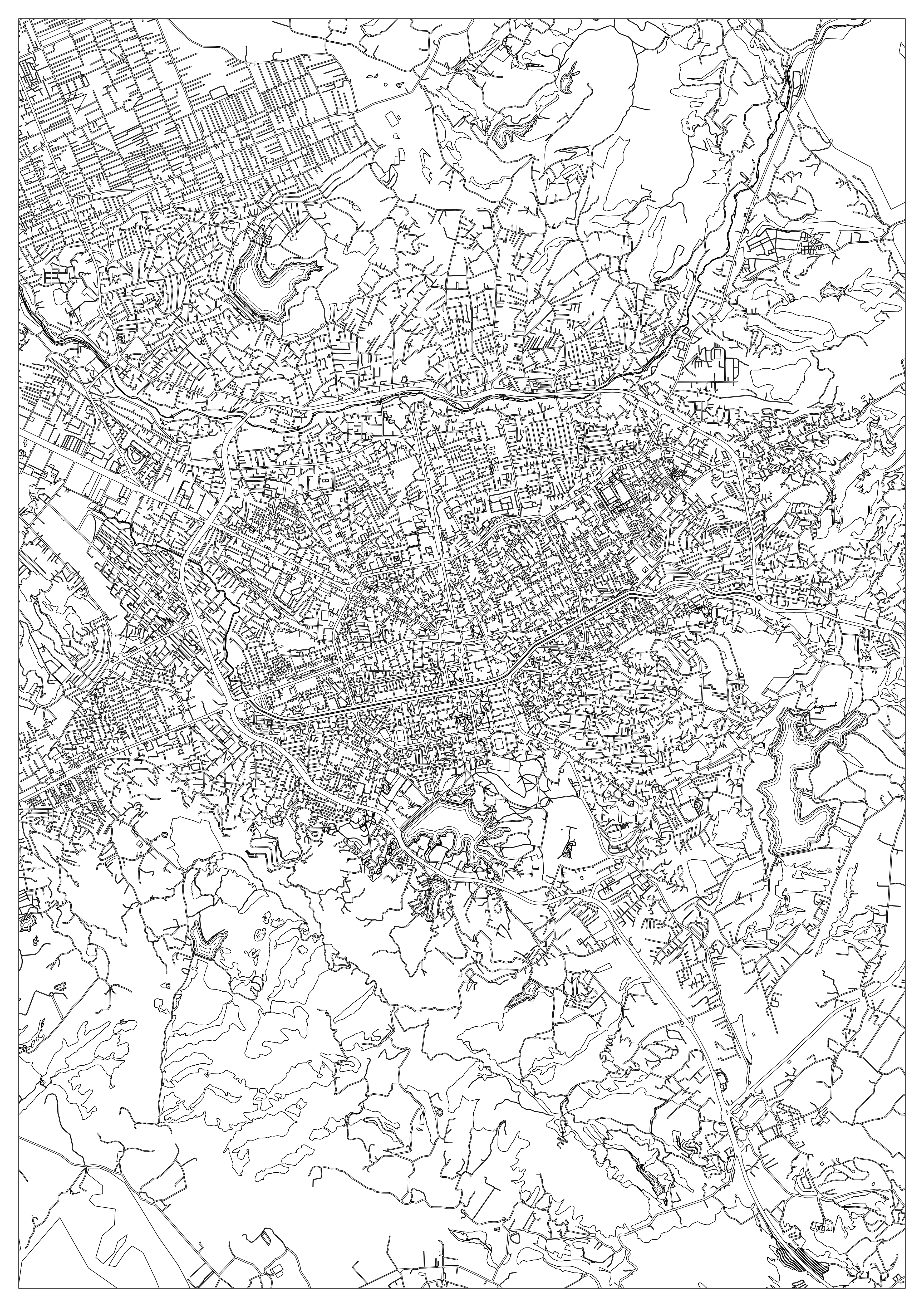 Tirana Map Coloring Page