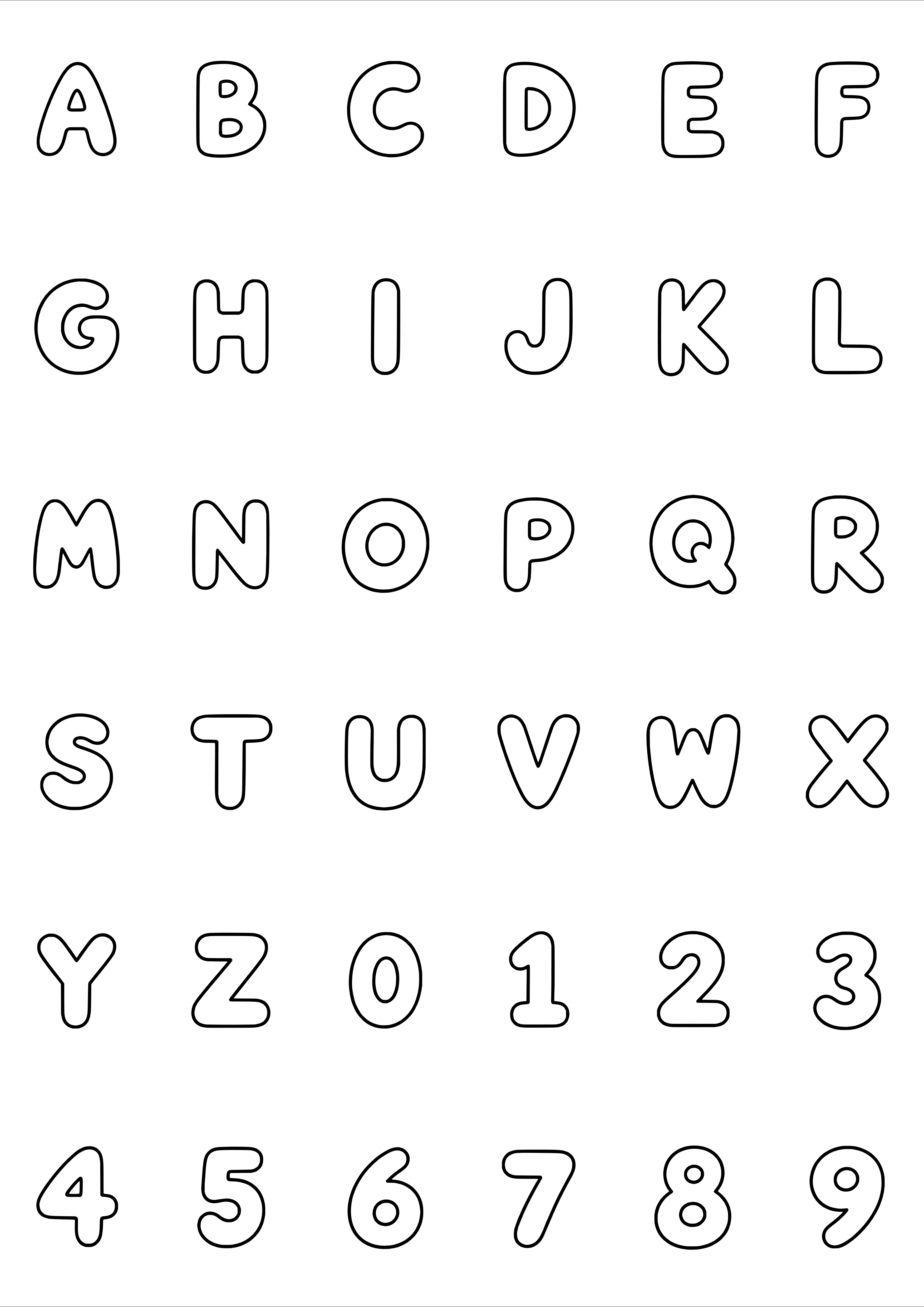 Tiny Letter and Number Tattoo Coloring Page