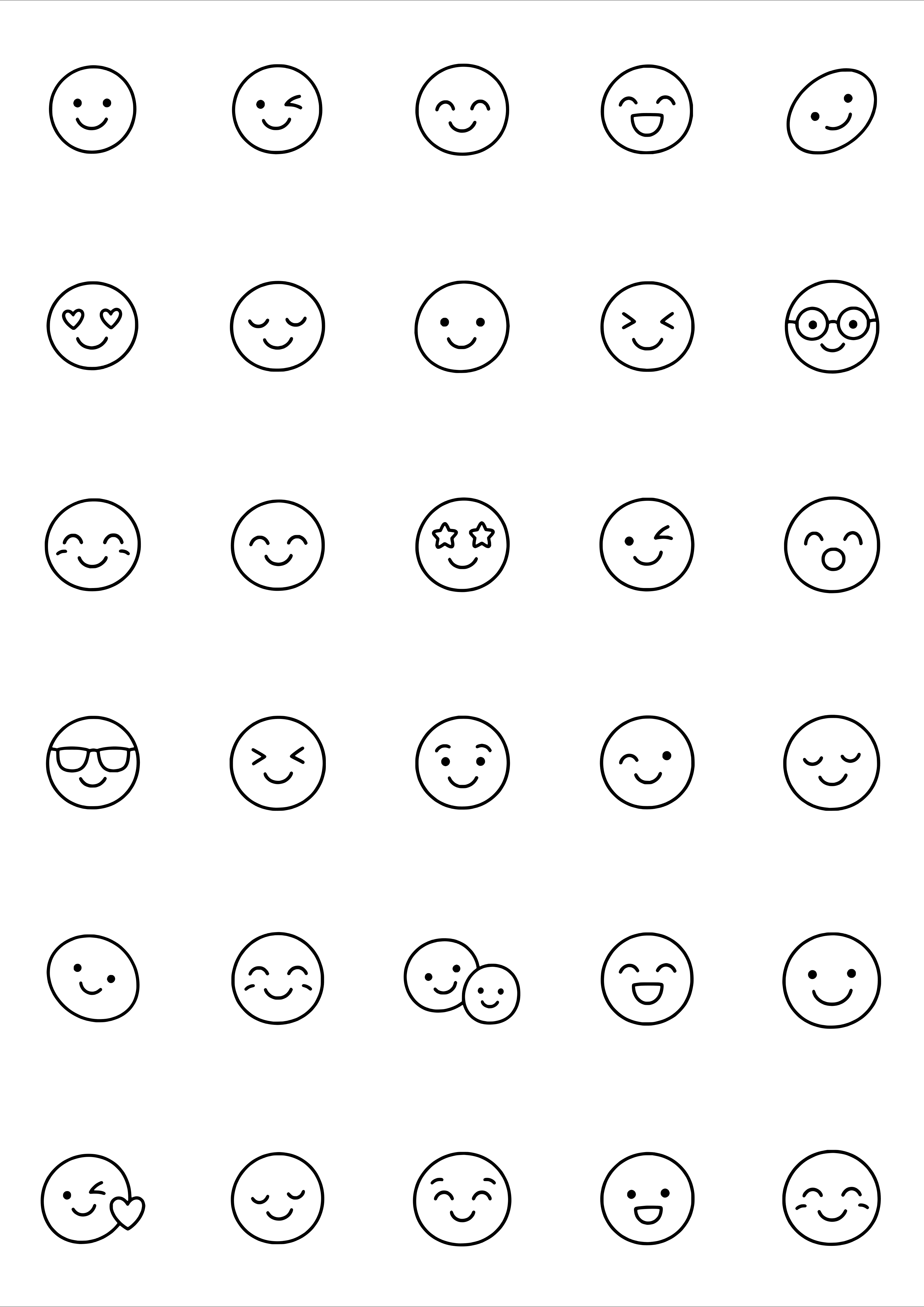Tiny Smiley Face Tattoo Coloring Page