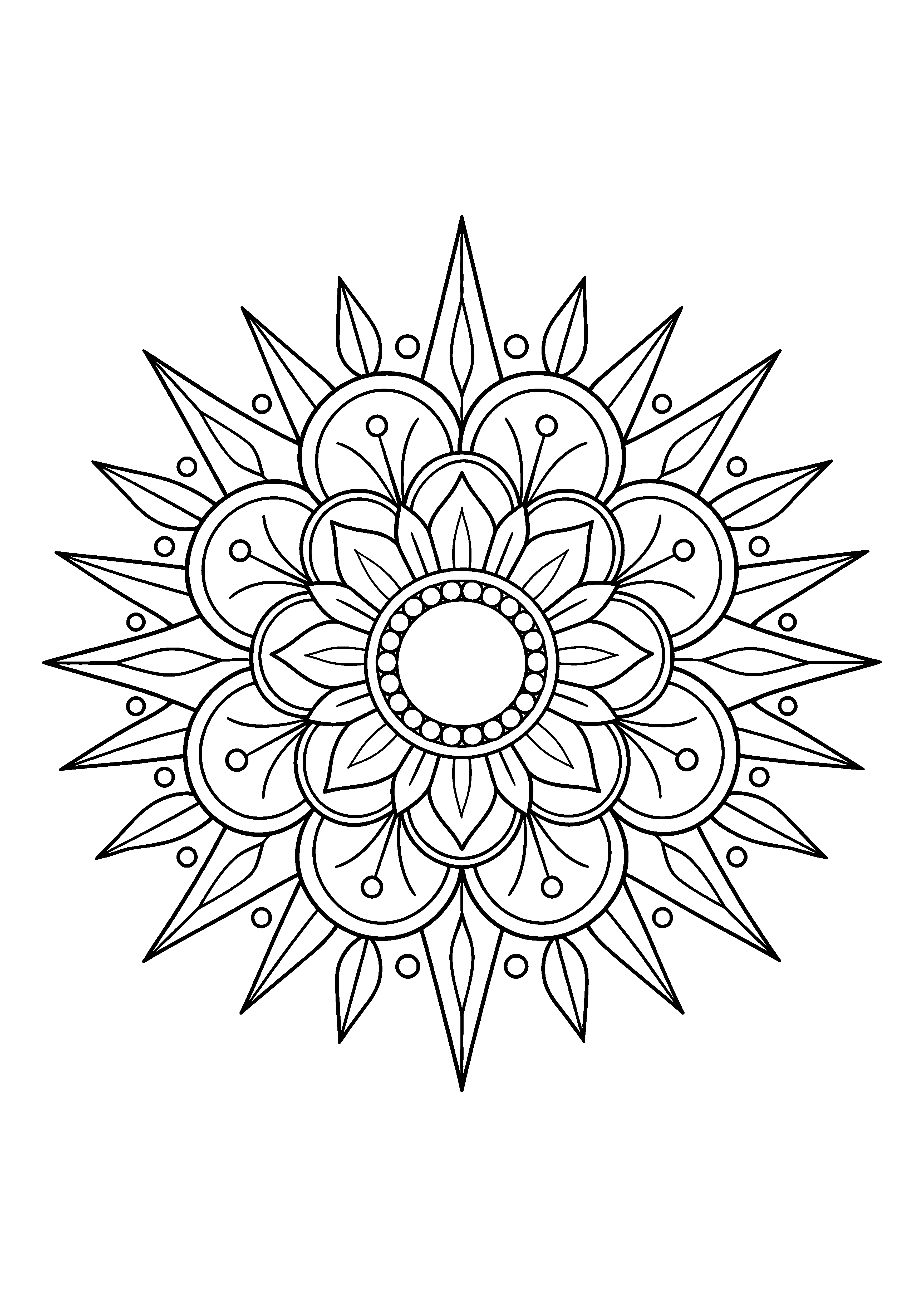 Sunburst Mandala